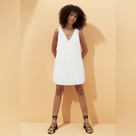 NWT - Banana Republic Pleated Poplin Mini Dress - Picture 5 of 5